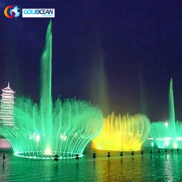 Color Changing Computer Controlled Decorative Music Fountain