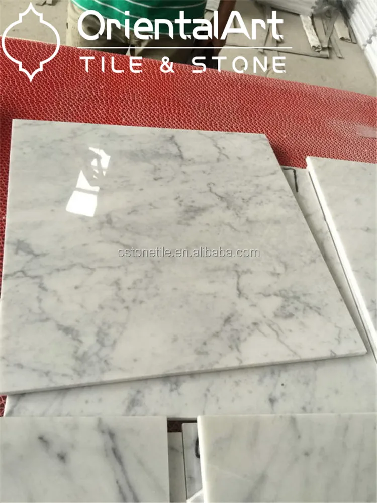 
popular Italian white carrara marble floor tile 