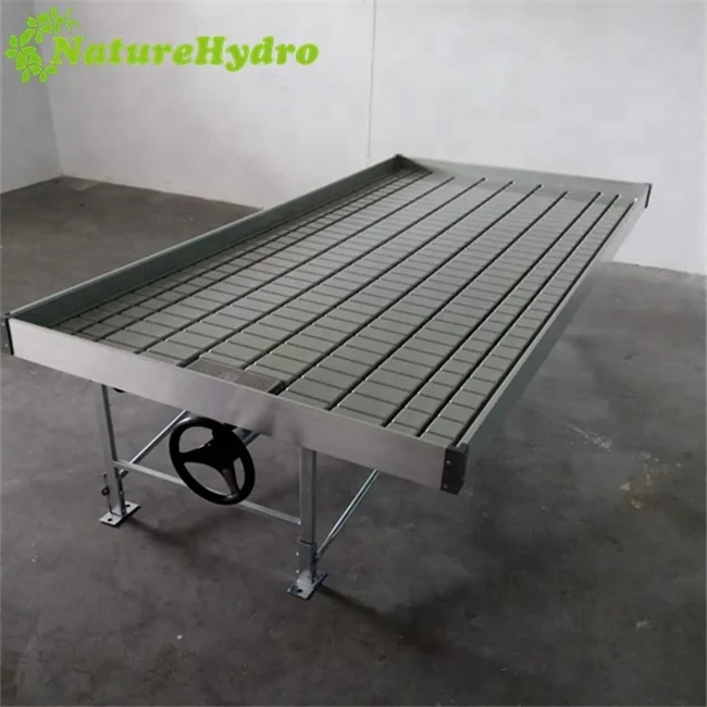 
Commercial greenhouse growing rolling benches for hydroponics 
