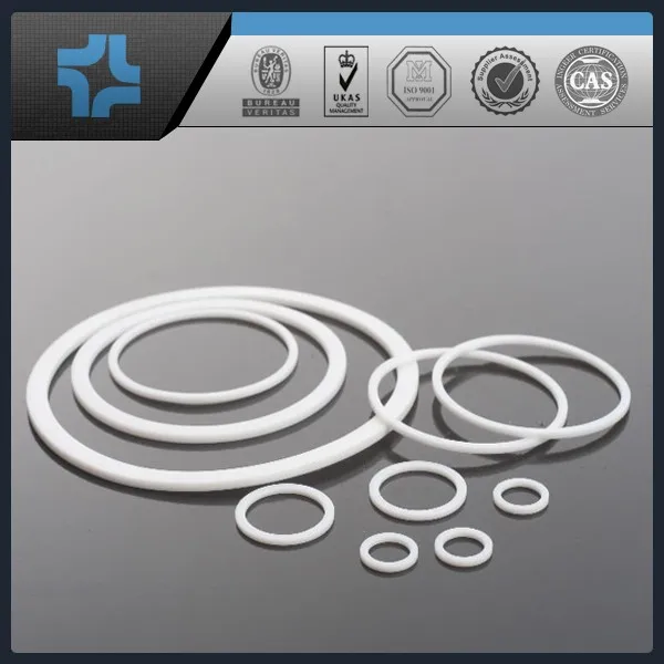 custom high temperature acid resistant white ptfe gasket flat o ring clamps ptfe expanded flat rubber gasket seal
