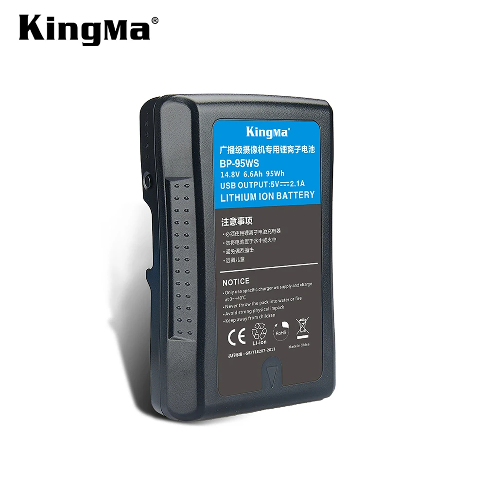 KingMa 95Wh V-Lock / V Mount перезаряжаемая литий-ионная батарея для видеокамеры Sony/Светодиодная лампа