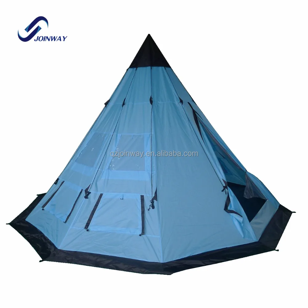 JWF-081 Outdoor water proof camping indian teepee pyramid tipi tent adults
