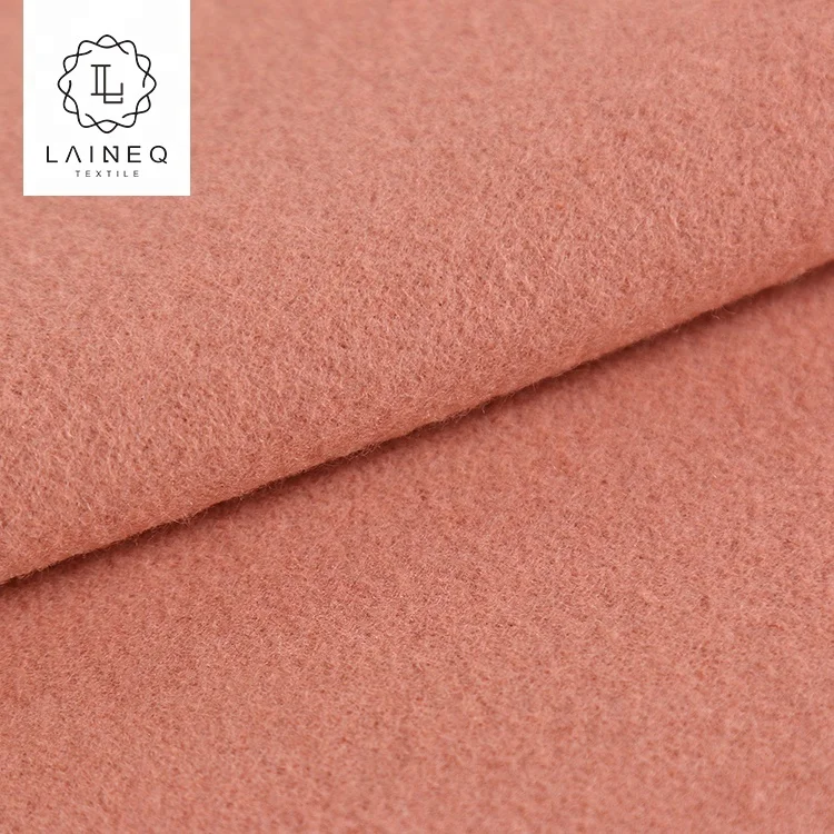newest solid color soft warm touch high-end heavy soft touch knitted wool fabric