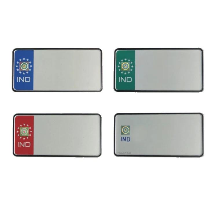 Wholesale Euro Embossed Aluminum Bike Blank Design Photo Number License Plates