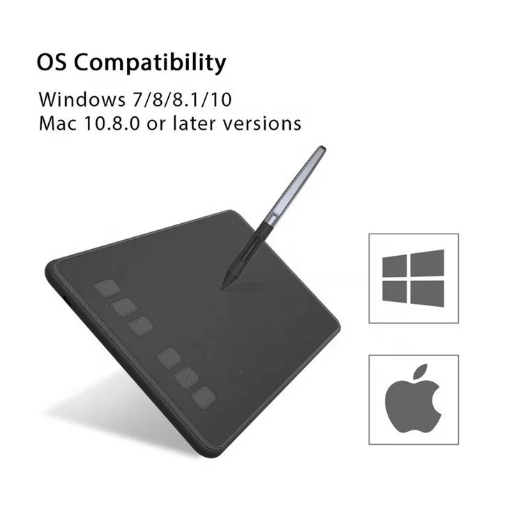  Huion H640P без батареи 8192 уровней давления пера стилус цифровой графический планшет для
