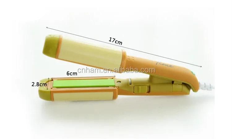 2 in 1 hair curling iron 4 color fruit style small hair straightener