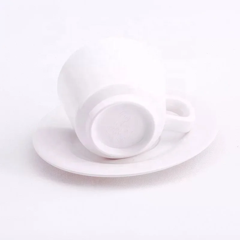 Melamine coffee cup and saucer set plastic tea cup set