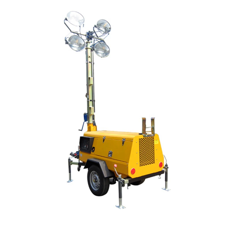 cheap price Waterproof Mobile Outdoor Led Light Tower With Generator for sale
