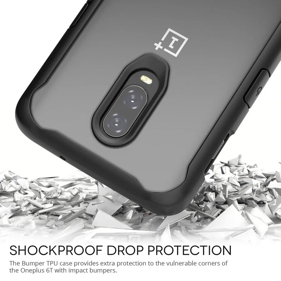 Shockproof Anti Scratch Clear PC Phone case for oneplus 5 5T 6 6T 7 7Pro Back Cover