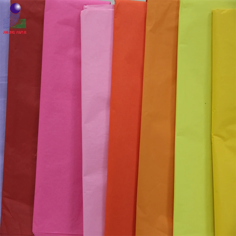 
Hot selling color tissue paper wrapping paper for gift or flower 