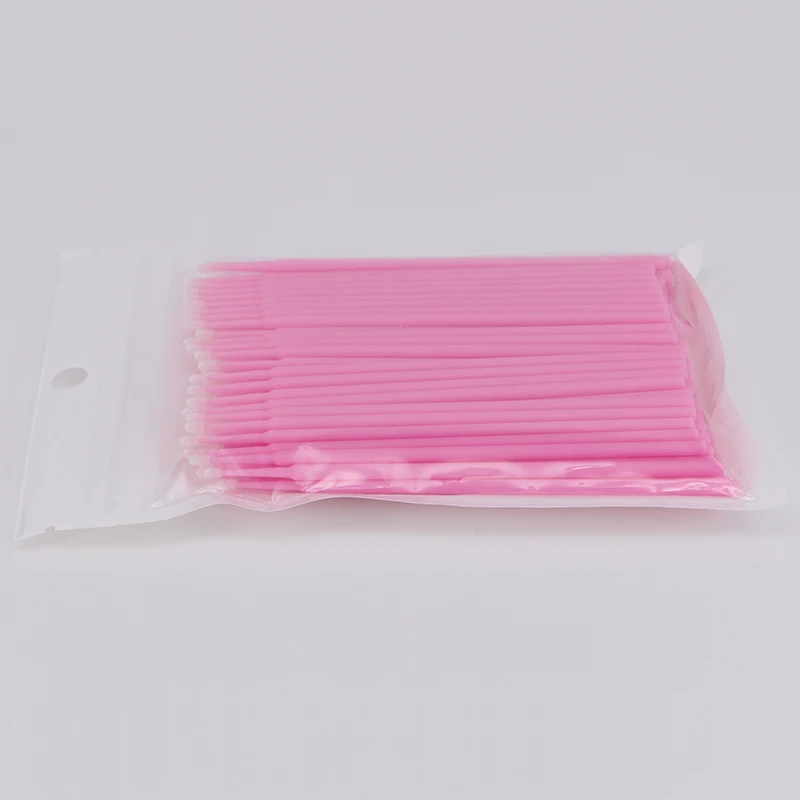 
Micro Brushes Eye Lash Glue Brushes Eyelashes Extension Lint Free Disposable Applicators Sticks Makeup Tools 