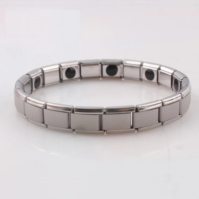 Korea Popular Design Elastic Stainless Steel Health Germanium Bracelet