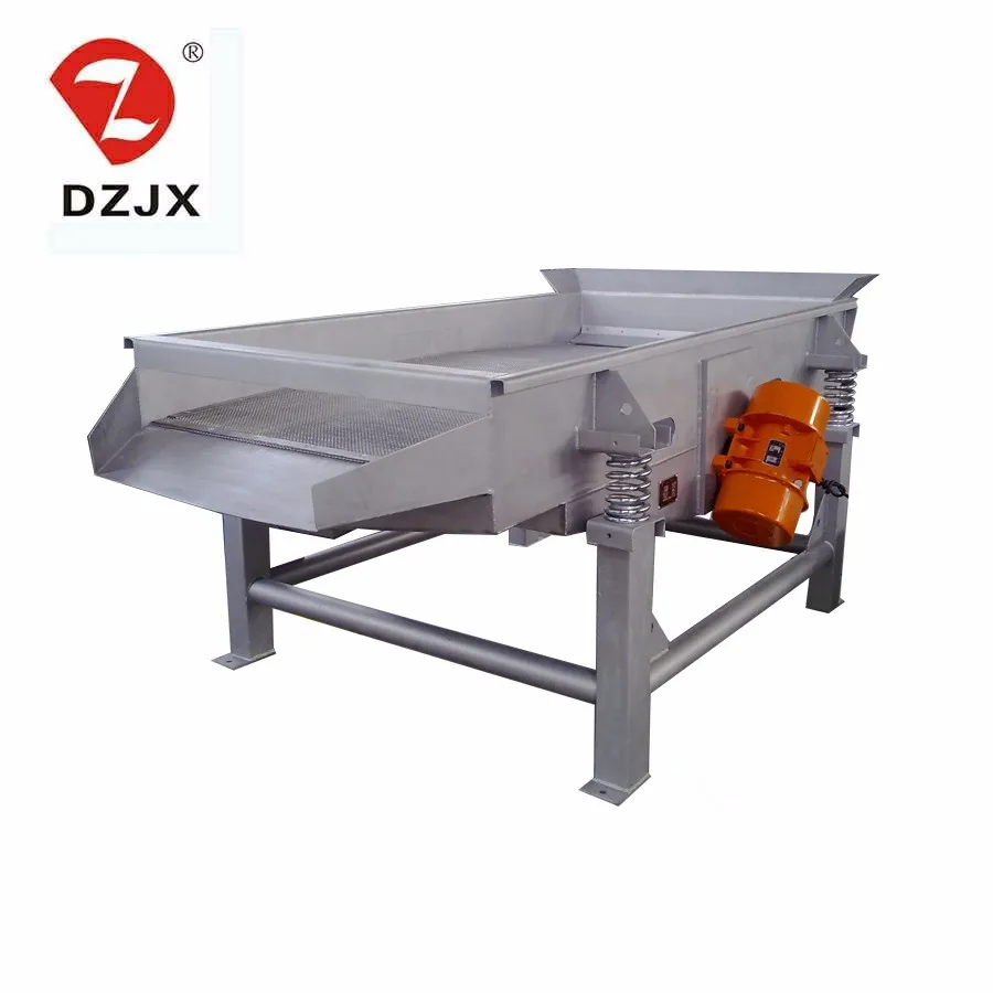 DZJX Grain Coffee Bean Stainless Steel Fish Linear Vibrating Screen Sieve Machine for pumpkin seeds silicon powder sugar sand