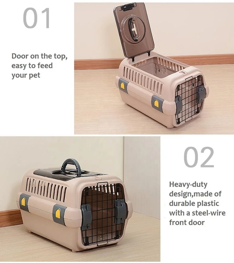 Portable Airline Approved Pet Kennel Cats Travel Cage Car Travel Vet Visit Dogs Carrier Crate Outdoor Kennel