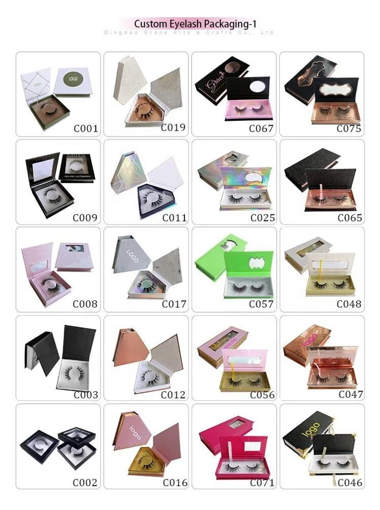 make your own brand custom lash packaging eyelash box private label luxury custom false eyelash sleeve with transparent acrylic case