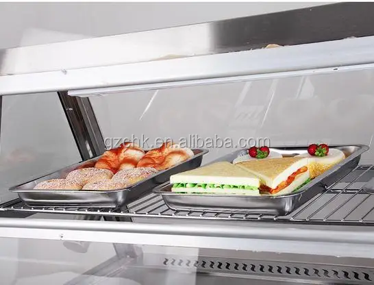 Hot food display showcase /Hamburger warmer showcase for KFC