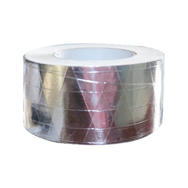 HVAC Alu solvent glue Waterproof 3way Dimensional 7 mic Foil Scrim Kraft Aluminum Foil Tape