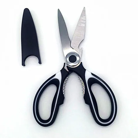 
Amazon Wholesale Multi Function Kitchen Vegetable Fruit Cutting Scissor With Cover 