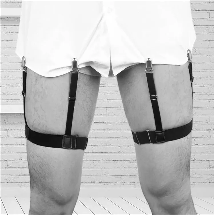 Hot Sale Shirt Stays Garters Elastic Nylon Adjust Shirt Holders For Men And Women