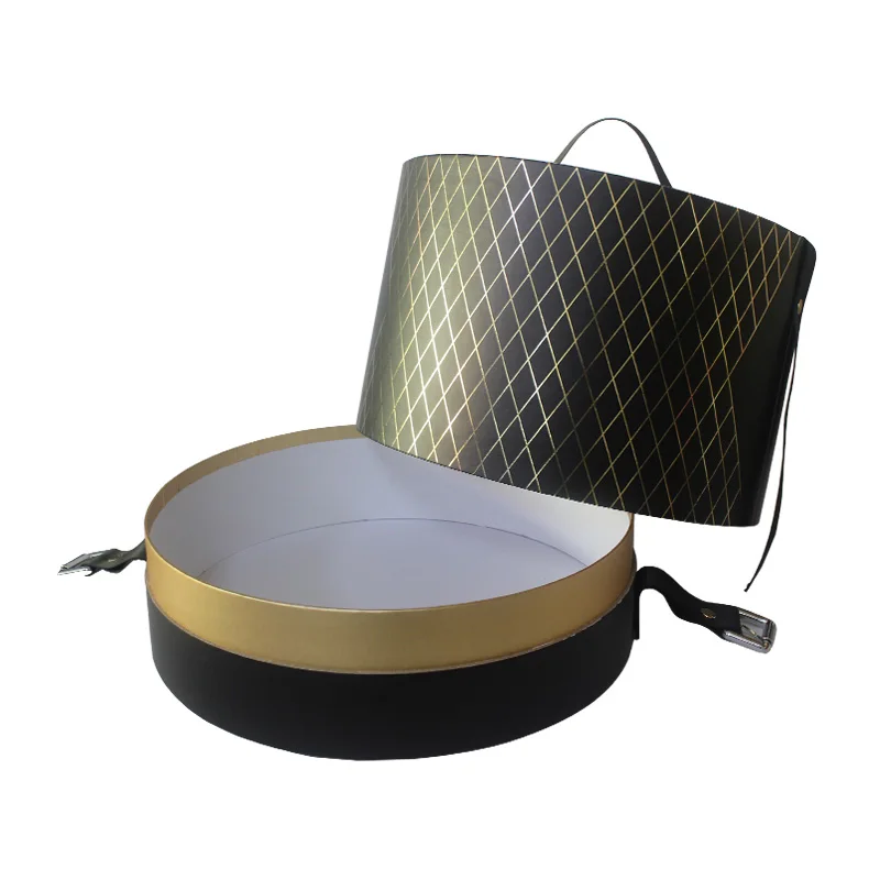 
Custom made luxurious wedding round cake box paper tube packaging for birthday cheese cake 