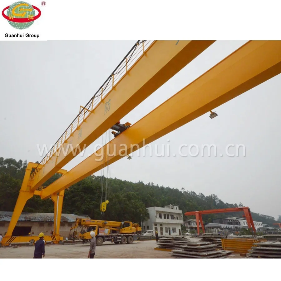 
electric winch trolley double bridge gantry crane 