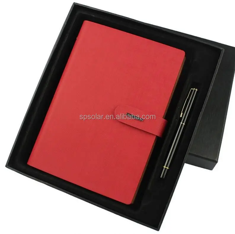 Notebook with pen and USB driver for promotional as a gift set for business man
