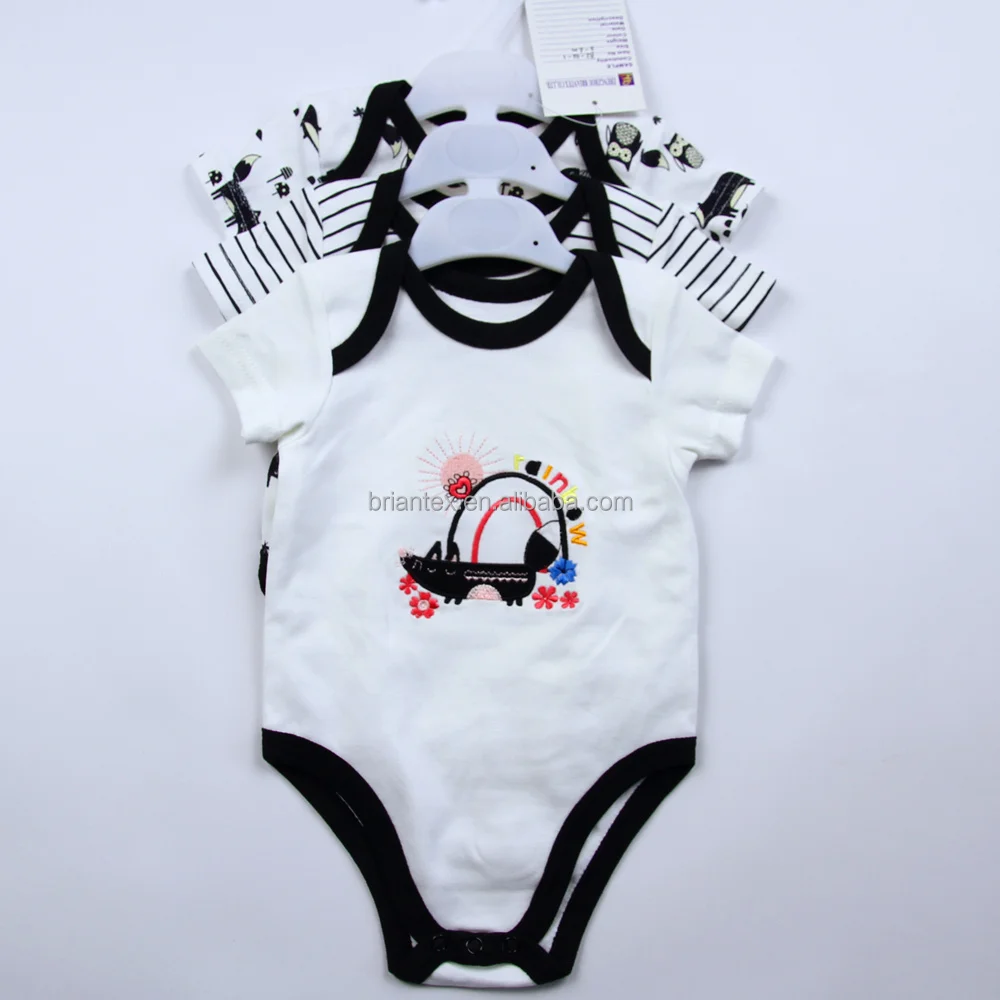 
Briantex top quality newborn kids clothes soft cotton unisex 3pcs baby rompers 