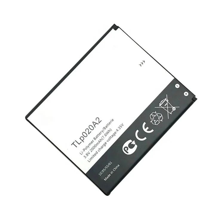 Wholesale 2000mAh TLp020A2 Original Lithium Mobile Phone Battery for Alcatel One Touch Pop Star LTE A845L/POP S3 OT5050 5050X