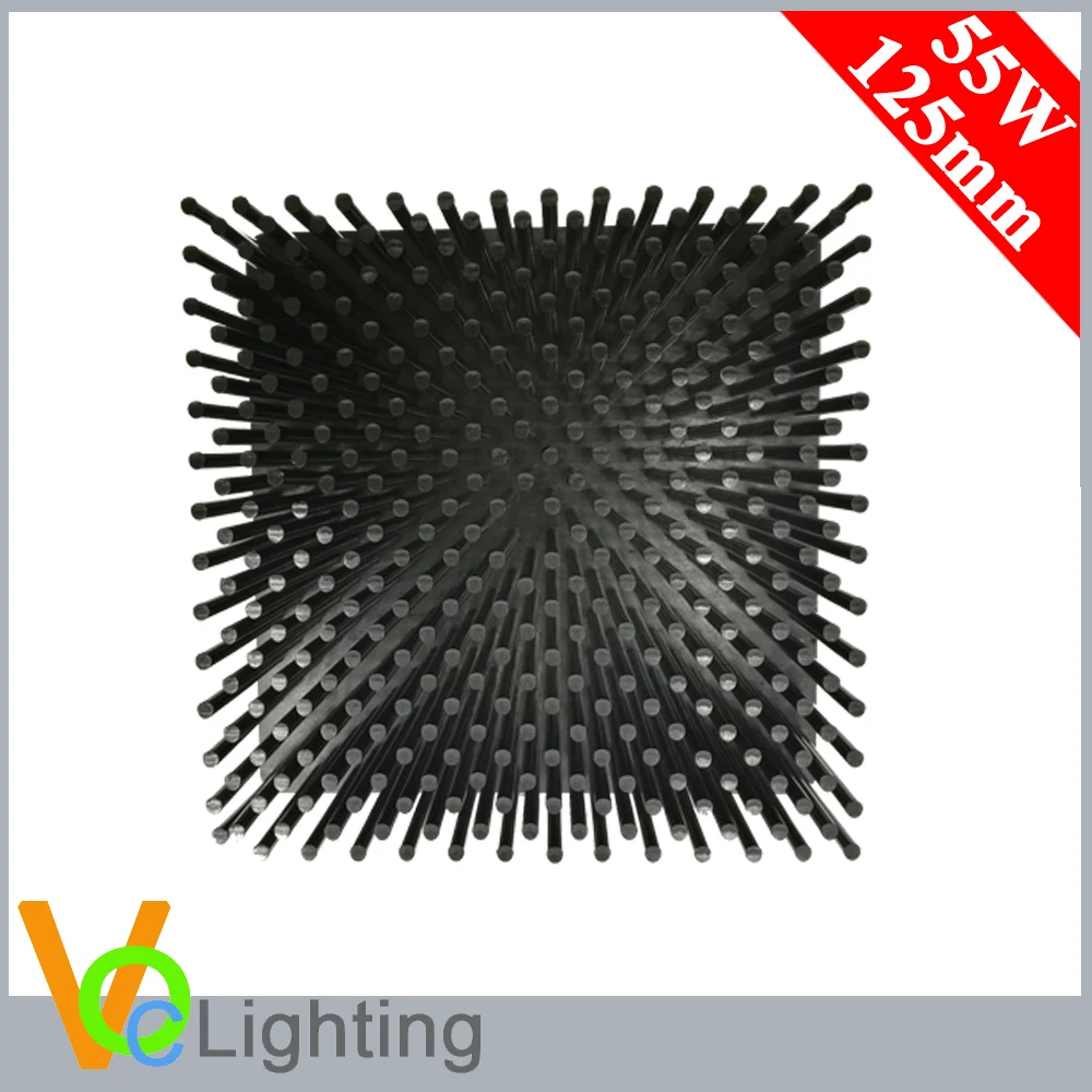 Square COB Vero29 55W Aluminum Pin Fin Passive Heatsink for LED Lighting