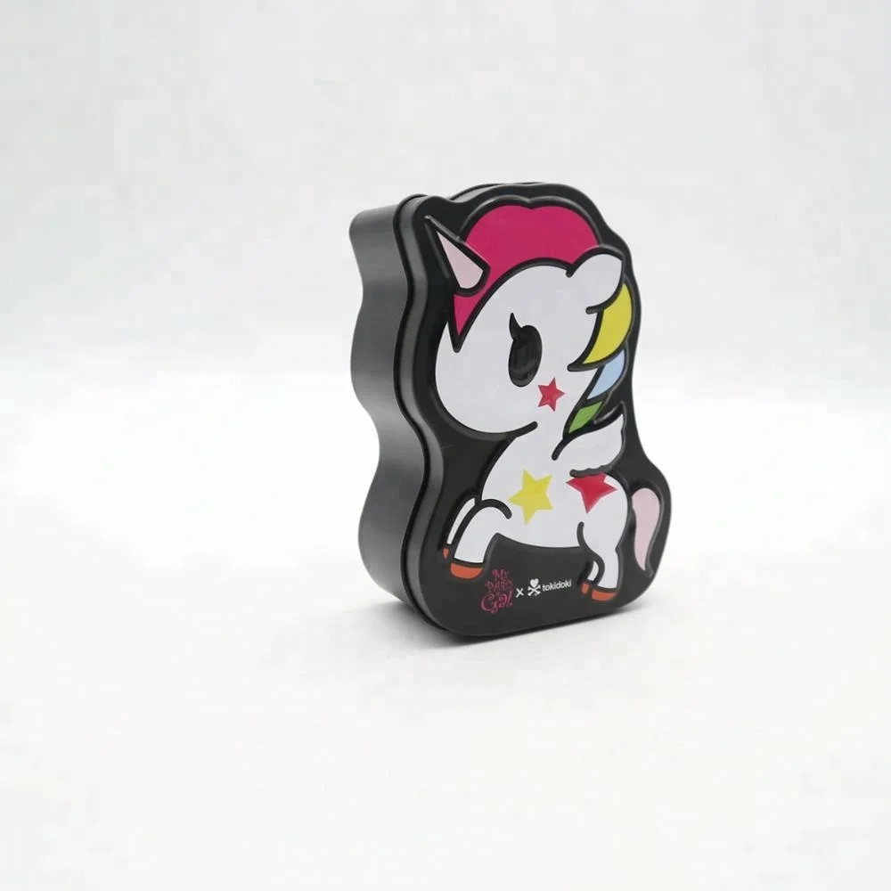 kids toy candy promotional tin box animal shaped mold Custom  box  small metal tin boxes
