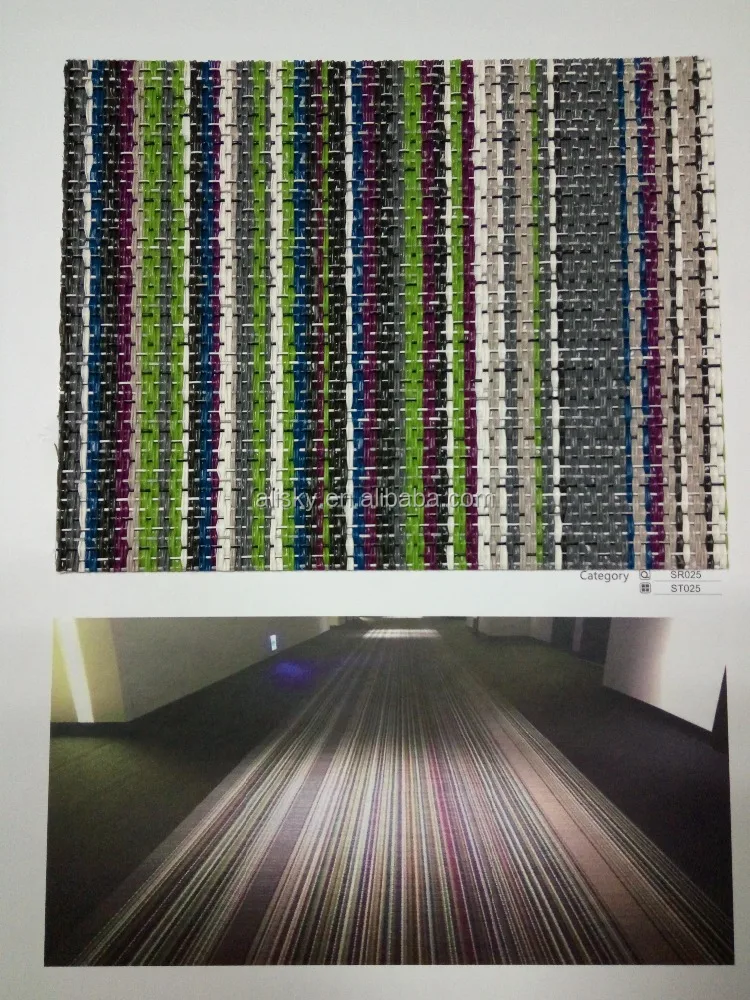 Manufacturer honest supplier PVC Woven Vinyl carpet for outdoor