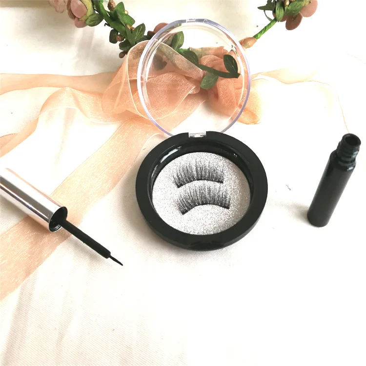 hot sale wholesale private label  package black magnetic  waterproof eyeliner liquid eyeliner magnetic