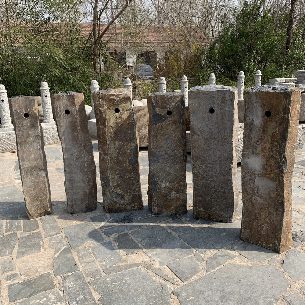 garden natural stone basalt water fountain for sale