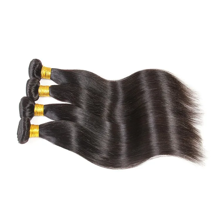 Wholesale 8A Grade Super Double Weft Peruvian Human Hair Bundles Extensions Virgin Straight Hair