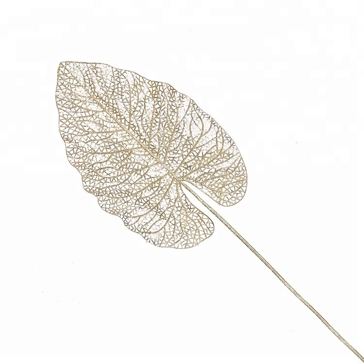 Hot Sale 68cm High Christmas Tree Ornament Plastic Christmas Glitter Leaf for Christmas decoration