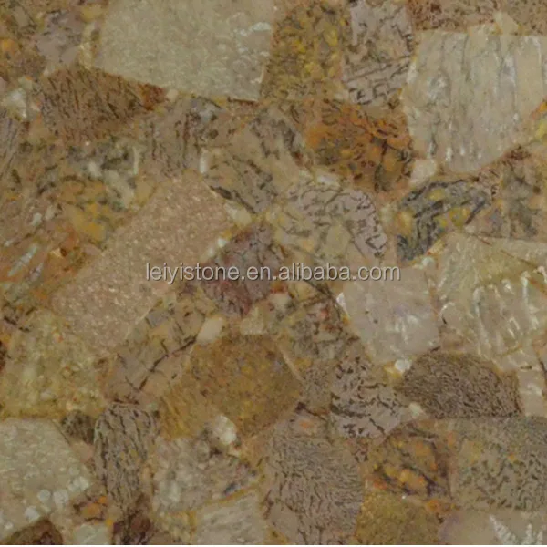 semi-precious stone sheet, brown agate translucent tiles