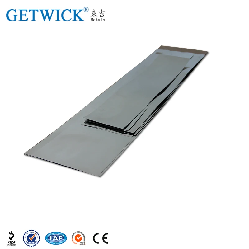 Hot Rolling tungsten thin plate ASTM B760 tungsten foil for Sale