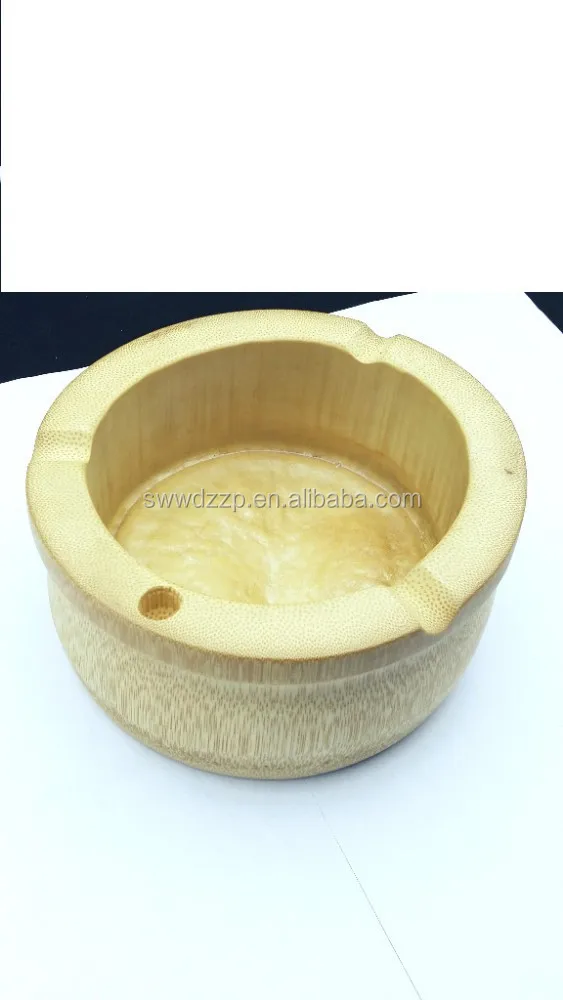 Eco-friendly nature Bamboo personalized ashtray for sale
