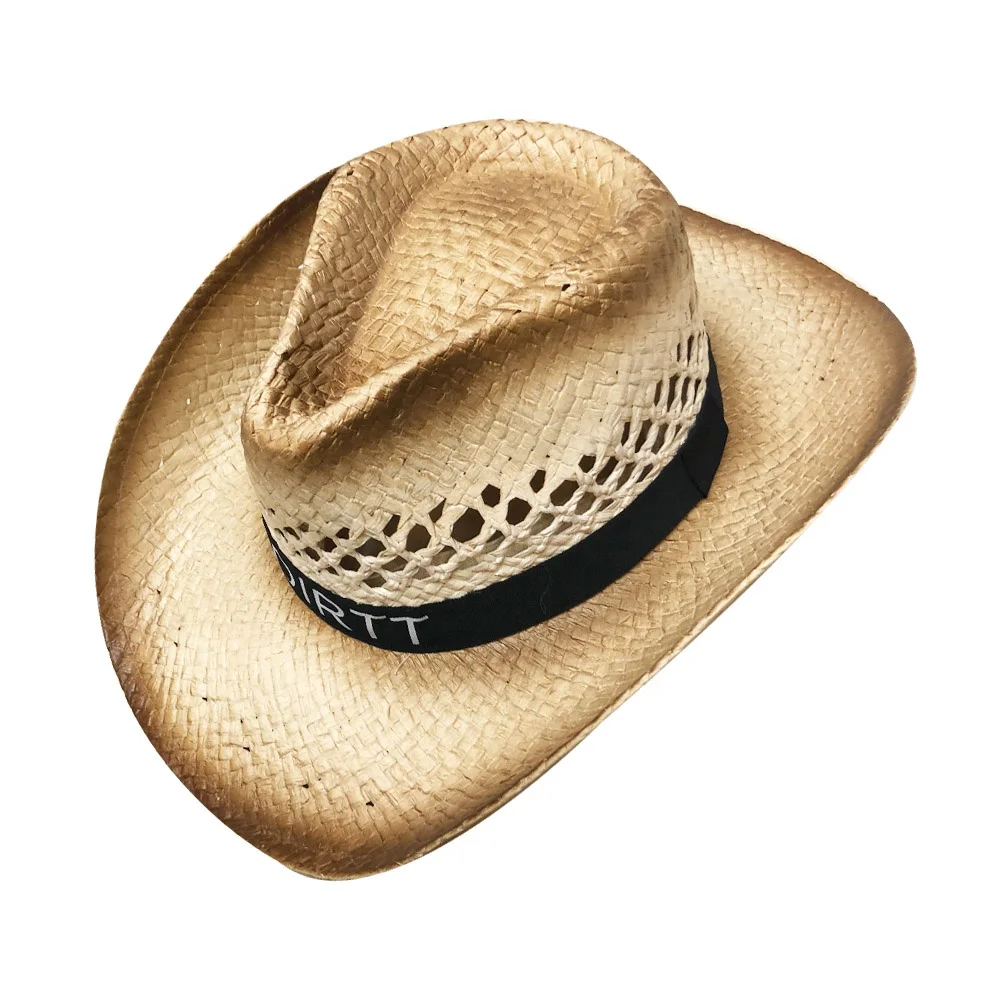  Рекламный подарок на вечеринку декоративная лента соломенная ковбойская шляпа с принтом
