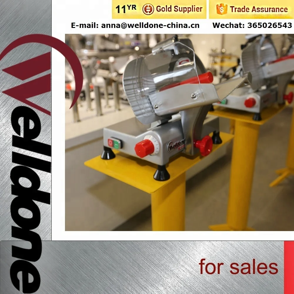 
Alibaba 250mm Frozen Meat Slicer cutting meat machine 