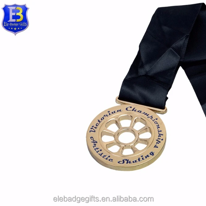 2017 Special deign school games gold plating promotion metal medal for all items