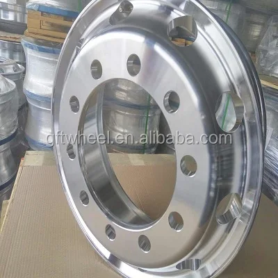
Forged Aluminum Alloy Wheel 22.5x8.25 Disc Type Truck Wheel Rim 