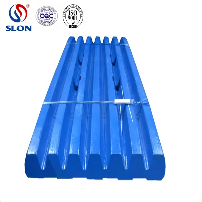 High Manganese Mn18Cr2 Extec C10 Jaw Crusher Spare Parts J6930000 J8810000 Fixed and Swing liner Jaw Plate