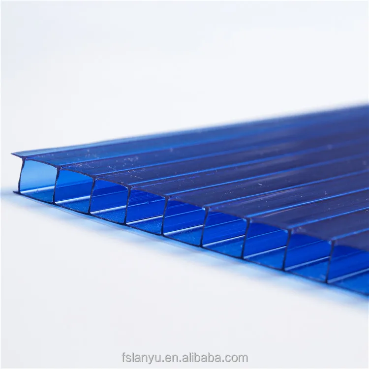 
4mm 6mm 8mm 10mm 12mm Double Wall Greenhouse Roof Sheet Polycarbonate PC Sheet Plastic Sheet 