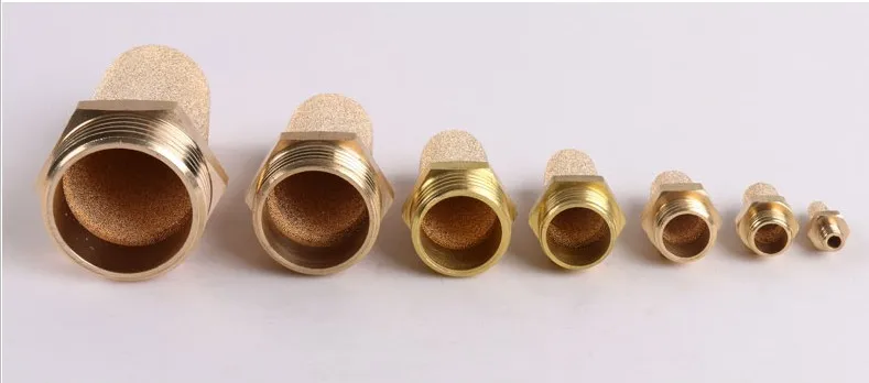 BSL01/02/03/04 латунный Пневматический Глушитель