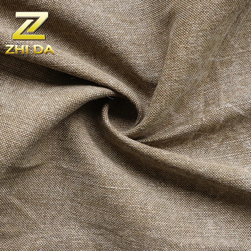 Cheap upholstery fabric with wash treatment woven jute fabric for  for sofa bag curtain