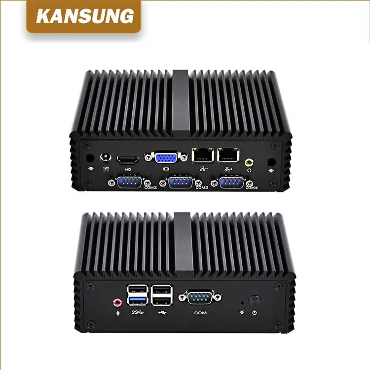
 KANSUNG безвентиляторный Core Gigabit компьютер X86 Lan мини самый низкий двойной Ethernet Дешевые ПК цена тонкий клиент  