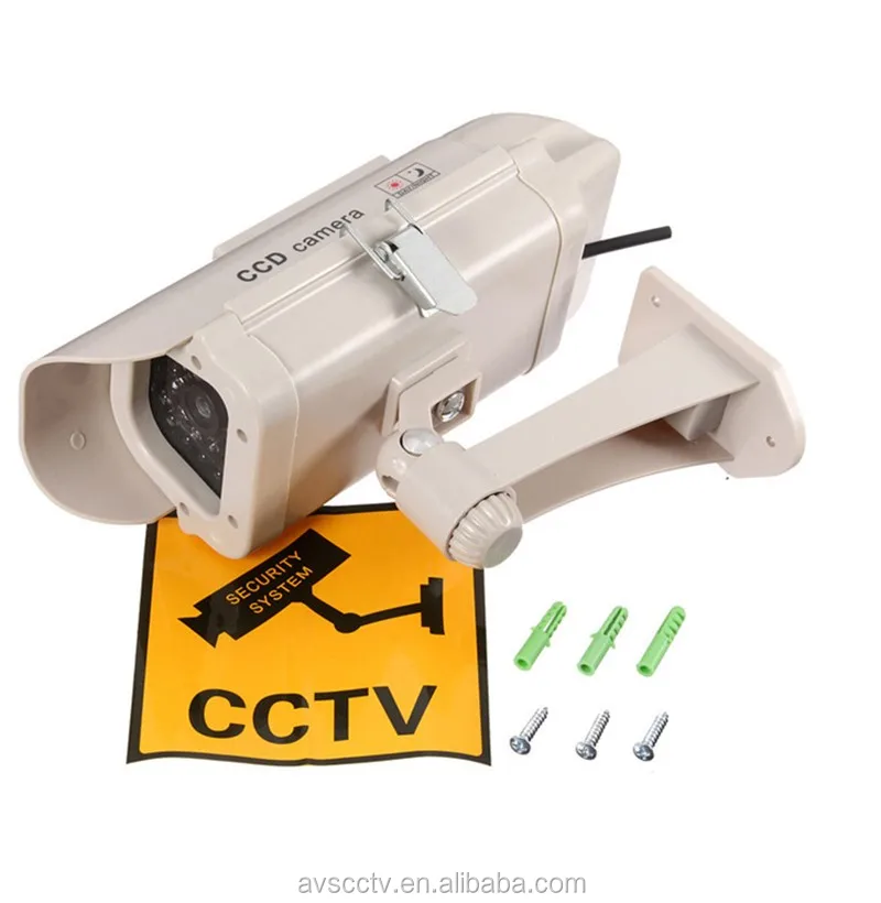 Cheap Price Outdoor Solar Powered Dummy CCTV Camera Housing Security System