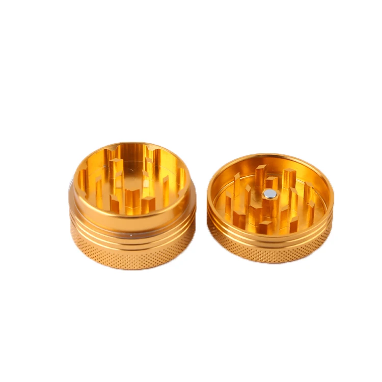 Customized 2 Layer 40mm CNC Aluminium Teeth Tobacco Herb Grinder