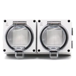 Factory direct sale IP66 waterproof wall socket and switch with UV material